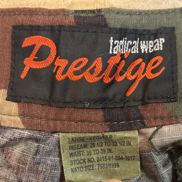 Prestige Tactical Wear Camouflage Cargo Pants Men's L - Picture 2 of 9